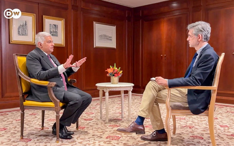 President Ranil Wickremesinghe Discusses Key Issues in Interview with  Deutsche Welle - PMD | PMD